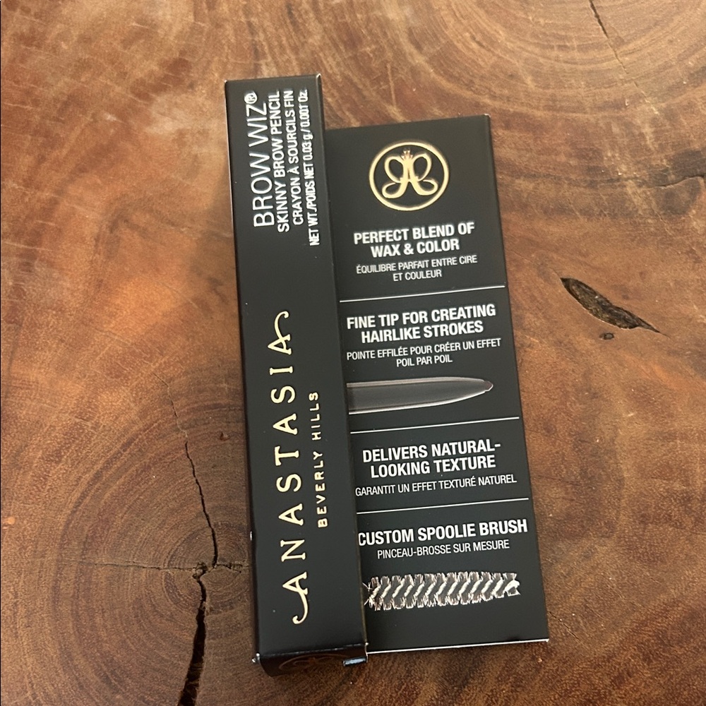 NIB Anastasia Beverly Hills Brow Wiz Skinny Brow Pencil in Dark Brown Sample sz